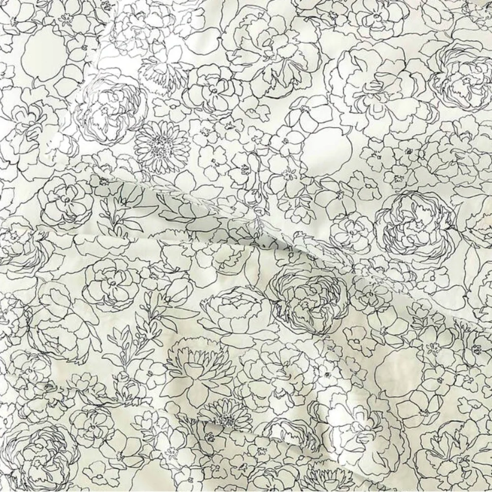 Crate&Barrel English Garden Toddler fitted sheet and pillow case organic cotton